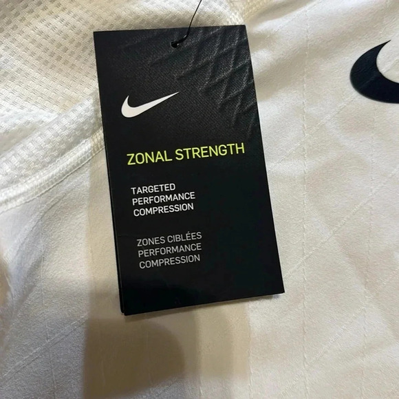 NWT NIKE MEN NBA COMPRESSION PANTS WHITE TARGETED PERFORMANCE 2XL MESH CROTCH - Picture 8 of 12